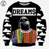 Men's American Rap Long Sleeve 3d Sweatshirt