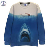 Men's 3D Sweatshirts Great White Shark