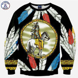 Men's Riding Horse Man 3D Hoodie