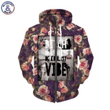 Men's 3D Sweatshirt Peony Flowers And Monroe Autumn Winter Fleece