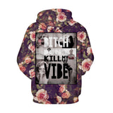 Men's 3D Sweatshirt Peony Flowers And Monroe Autumn Winter Fleece