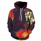 Men's Hoodie 3D Geometric Blocks Sweatshirt