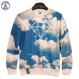 Men's 3D Sweatshirt Blue Sky Diamond