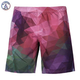 Men's Casual Beach Shorts Geometric Blocks