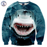 Men's Sweatshirt 3D Ocean Shark Hoodie