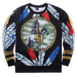 Men's Riding Horse Man 3D Hoodie