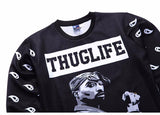Men's Hip Hop Thug Life Hoodie Tupac