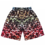 Men's 3D Beach Shorts Golden Flowers