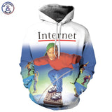 Men's Hoodie 3D Sweatshirt Internet Skateboard