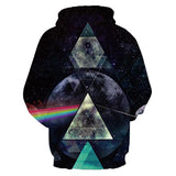 Men's 3D Hooded Sweatshir Light Refraction Rainbow