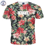 Men's Summer Flower Tee 3D Flower T-Shirt