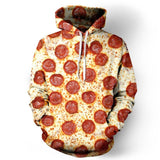 Men's Hoodie 3D Full Printed Pizza