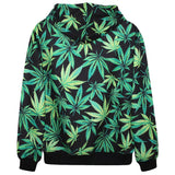 Men's 3D Hooded Marijuana Cannabis Sweatshirt
