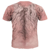 Men's T-Shirt 3D Chest Hair Muscle Tee
