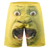 Men's Beach Shorts Shrek 3D