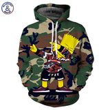 Men's 3D Hoodie Cartoon Dab Hooded Sweatshirt