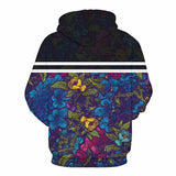 Men's 3D Flowers Hoodie