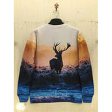 Men's 3D Dusk Deer Hoodie